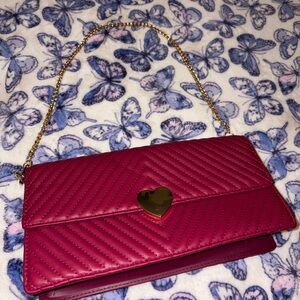 Elegant Pink Quilted Handbag